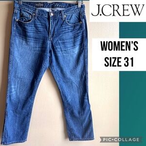 J. CREW Womens Jeans Vintage Straight Regular Dark Blue Wash 16006 Denim Size 31